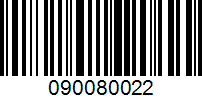 Barcode for 090080022