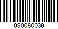 Barcode for 090080039