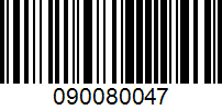 Barcode for 090080047