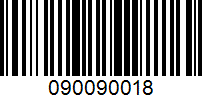 Barcode for 090090018