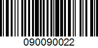 Barcode for 090090022