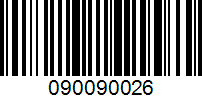 Barcode for 090090026