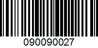 Barcode for 090090027