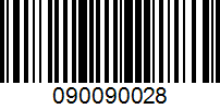 Barcode for 090090028