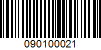 Barcode for 090100021