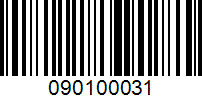 Barcode for 090100031