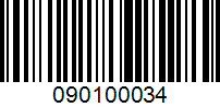 Barcode for 090100034