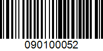 Barcode for 090100052