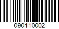 Barcode for 090110002