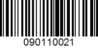 Barcode for 090110021