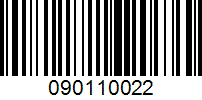Barcode for 090110022