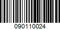 Barcode for 090110024