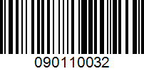 Barcode for 090110032