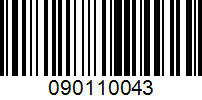 Barcode for 090110043