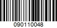 Barcode for 090110048