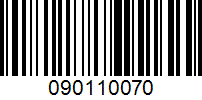 Barcode for 090110070