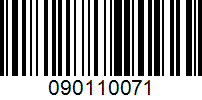 Barcode for 090110071