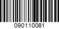 Barcode for 090110081