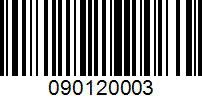 Barcode for 090120003