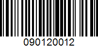 Barcode for 090120012