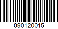 Barcode for 090120015