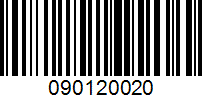 Barcode for 090120020