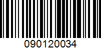 Barcode for 090120034