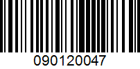 Barcode for 090120047