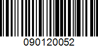 Barcode for 090120052