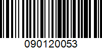 Barcode for 090120053