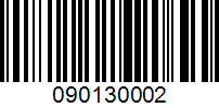 Barcode for 090130002