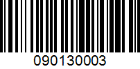 Barcode for 090130003