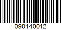 Barcode for 090140012