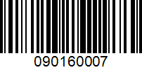 Barcode for 090160007