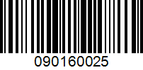 Barcode for 090160025