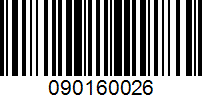 Barcode for 090160026