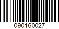 Barcode for 090160027