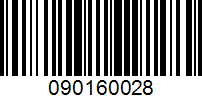 Barcode for 090160028