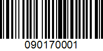 Barcode for 090170001