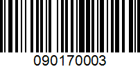 Barcode for 090170003