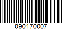 Barcode for 090170007