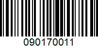 Barcode for 090170011