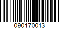 Barcode for 090170013