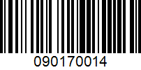 Barcode for 090170014