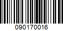 Barcode for 090170016