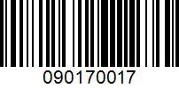 Barcode for 090170017