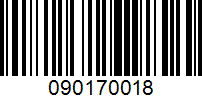 Barcode for 090170018