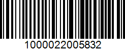 Barcode 1000022005832