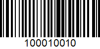 Barcode for 100010010