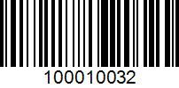 Barcode for 100010032